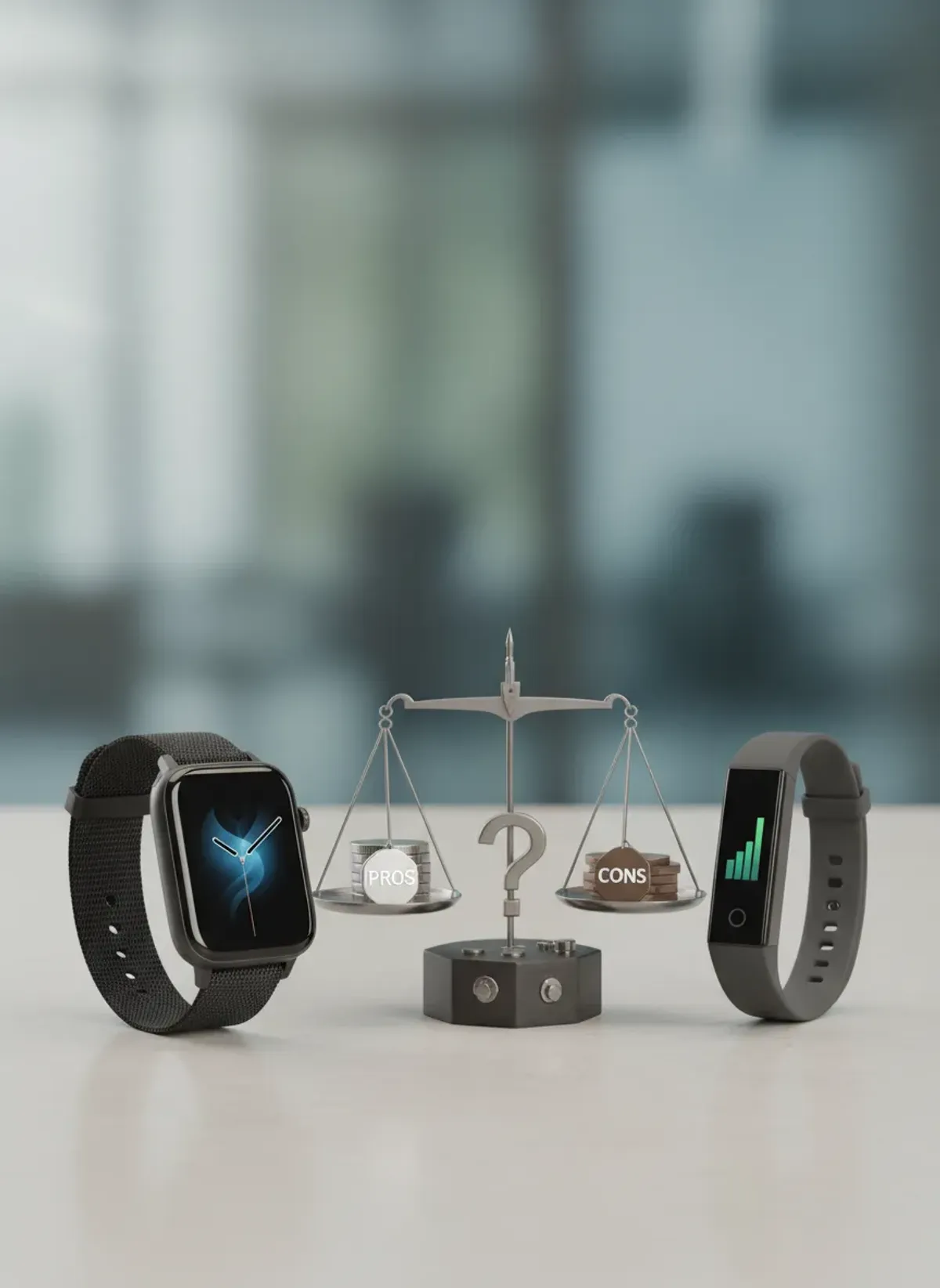 Professional SEO visualization for Smartwatch vs. Fitness Tracker: Pros, Cons, and Which One You Actually Need