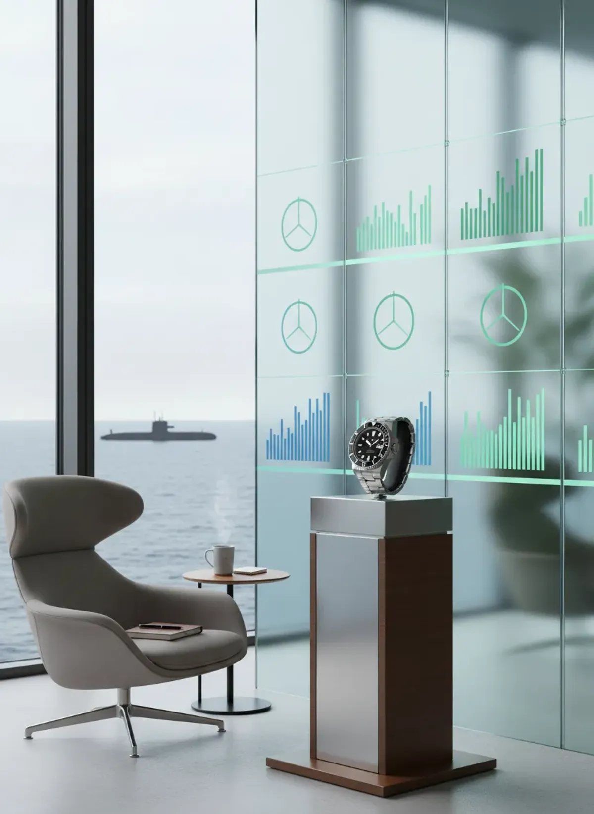 A high-resolution close-up of a Rolex Submariner Date resting on a dark velvet surface highlighting the ceramic bezel.